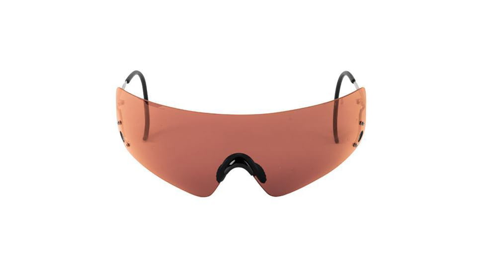 Beretta Shooting Glasses With Red Lenses Size Small Metal Frame With Hard Case Oca900020301