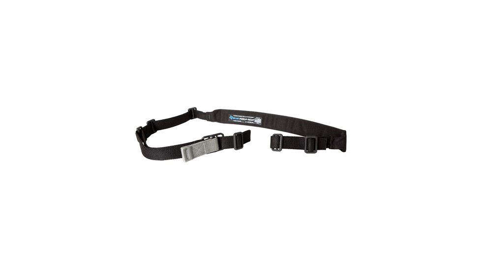 Blue Force Gear Vickers Combat Applications Padded Sling w/Nylon Adjuster, Black, VCAS-200-OA-BK