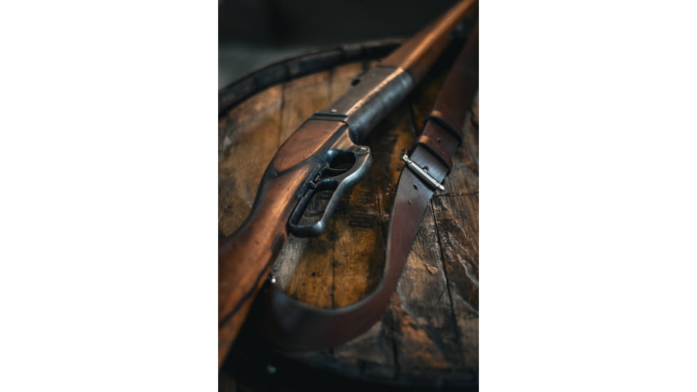 Bieling Leather Co. Classic Leather Rifle Sling, Dark Brown, 36 - 42in, BLC0002