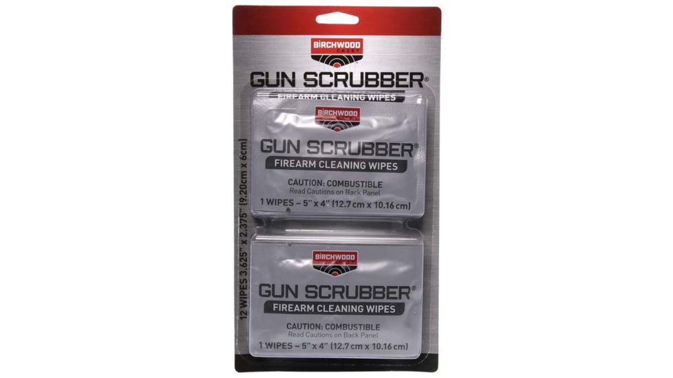 Birchwood Casey Gun Scrubber Wipes, 12 Wipes, BC-33312