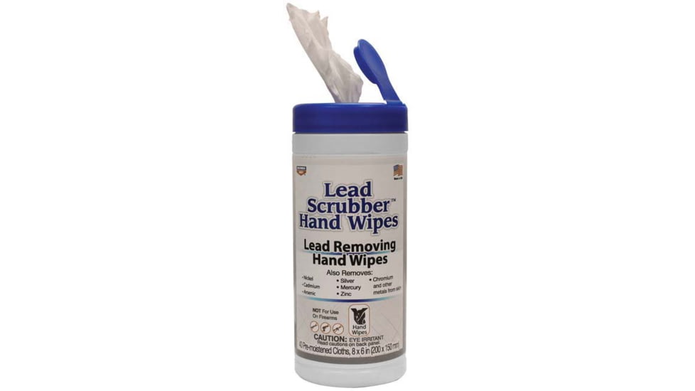 Birchwood Casey Lead Scrubber Hand Wipes, 40 Pre-Moistened Towelettes, BC-32440