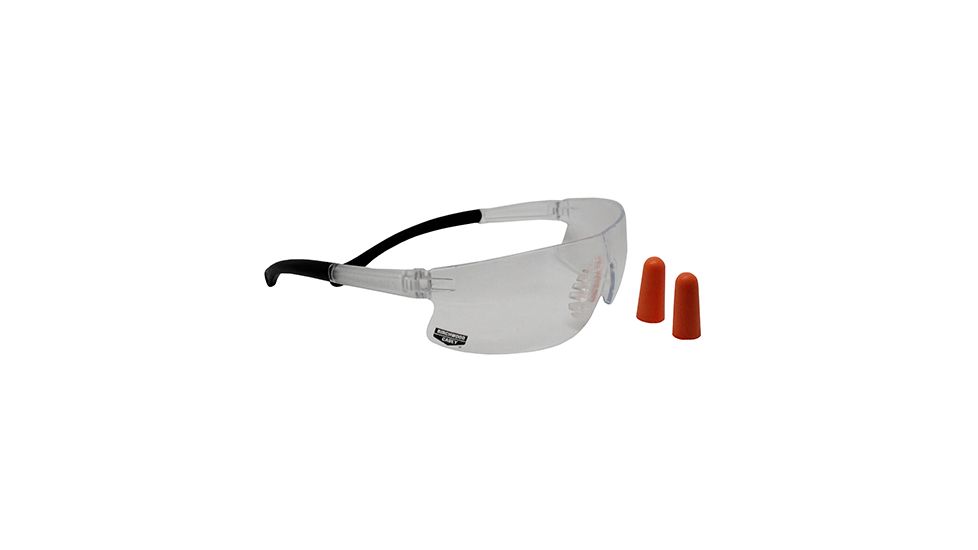 Birchwood Casey Lycus Shooting Glasses With Ear Plugs, BC-43401