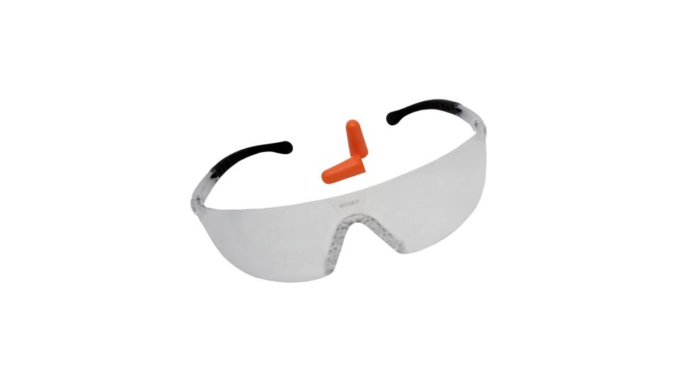 Birchwood Casey Lycus Shooting Glasses With Ear Plugs, BC-43401