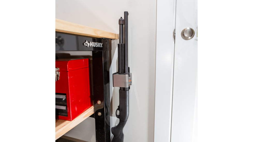 Blac-Rac 4130-M Pump Shotgun Rack w/Lock, Black/Gray, Small, 4130-M