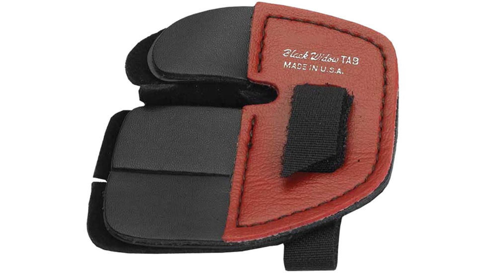 Black Widow Super Leather Shooting Tab LH, Black/Brown, Extra Large, 5327-3