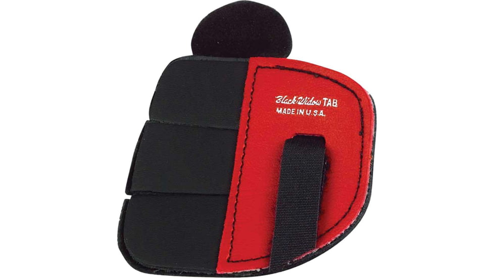 Black Widow Super Leather Shooting Tab 3 Fingers Under LH, Black/Brown, Extra Large, 5331