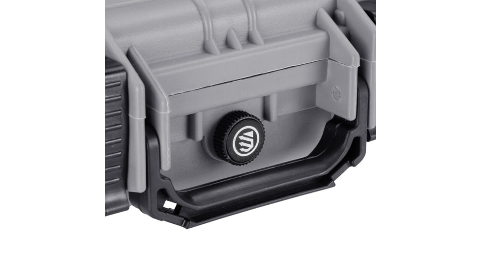 BlackHawk 11.6in Waterproof Hard Single Gun Case with Foam, Gray, Compact, BH00010-GRA