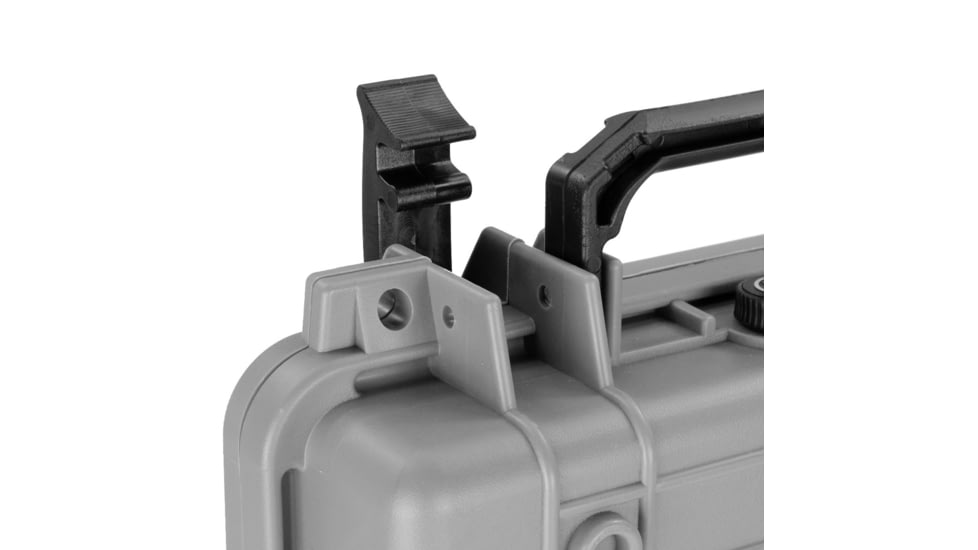 BlackHawk 11.6in Waterproof Hard Single Gun Case with Foam, Gray, Compact, BH00010-GRA