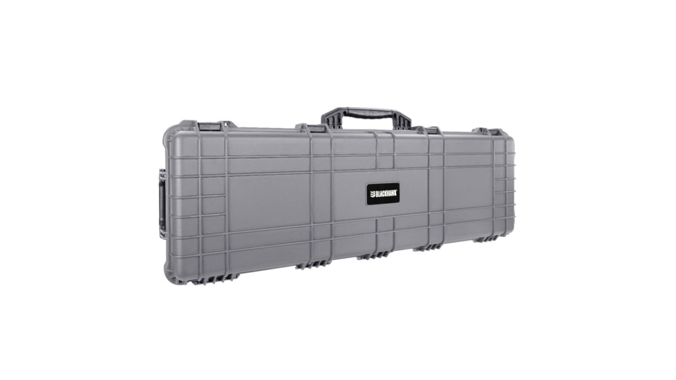 BlackHawk 48in Waterproof Roller Hard Rifle Case w/ Foam, Gray, Large, BH00014-GRA