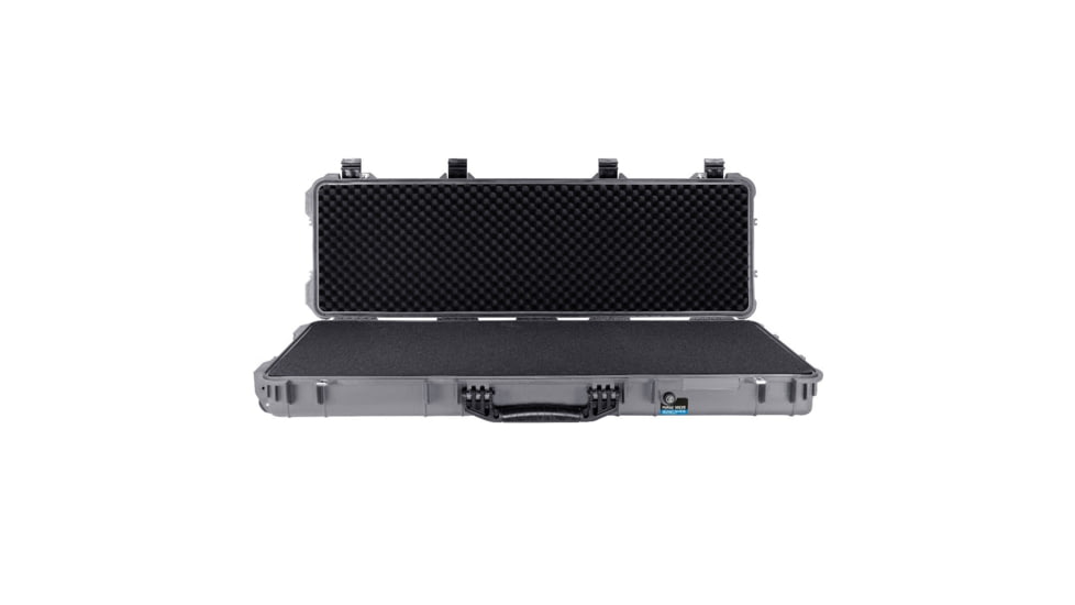 BlackHawk 48in Waterproof Roller Hard Rifle Case w/ Foam, Gray, Large, BH00014-GRA