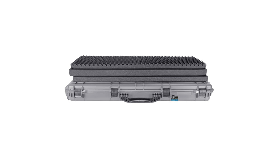 BlackHawk 48in Waterproof Roller Hard Rifle Case w/ Foam, Gray, Large, BH00014-GRA