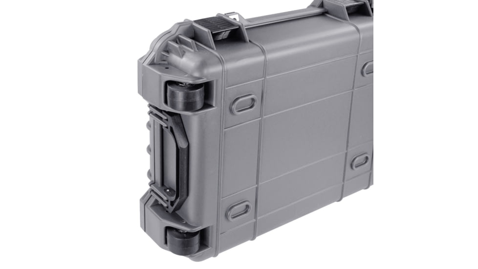 BlackHawk 48in Waterproof Roller Hard Rifle Case w/ Foam, Gray, Large, BH00014-GRA