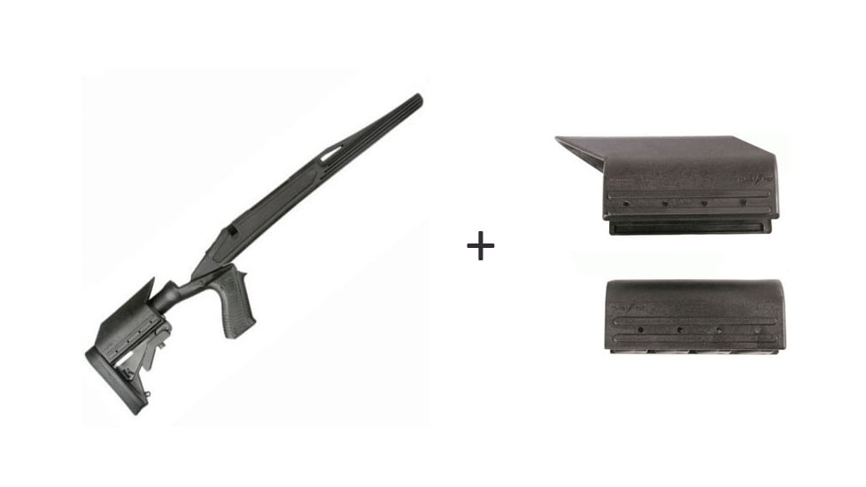 BlackHawk Knoxx Axiom Ultra-Light Rifle Stock for Howa/Weatherby Long Action w/ BlackHawk Knoxx Axiom Cheek Piece Adapter