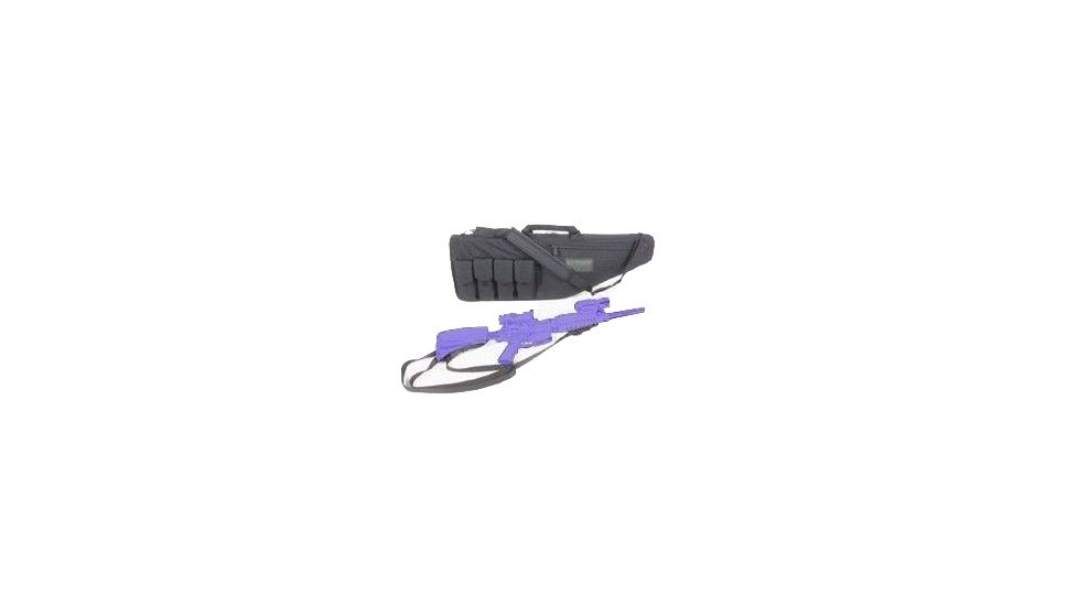 BlackHawk Padded Rifle Case w/ Adjustable Lid Mag Pouches, 41 in, Black 64RC41BK