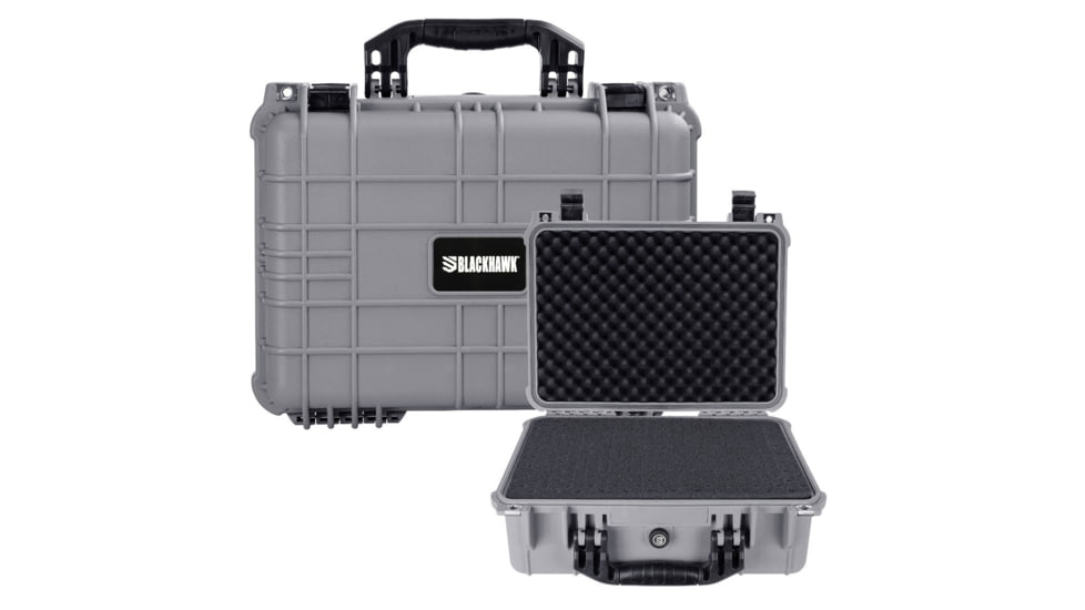 BlackHawk Standard 16in Waterproof Protective Gear/Gun Case w/Foam, Gray, BH00035-GRA