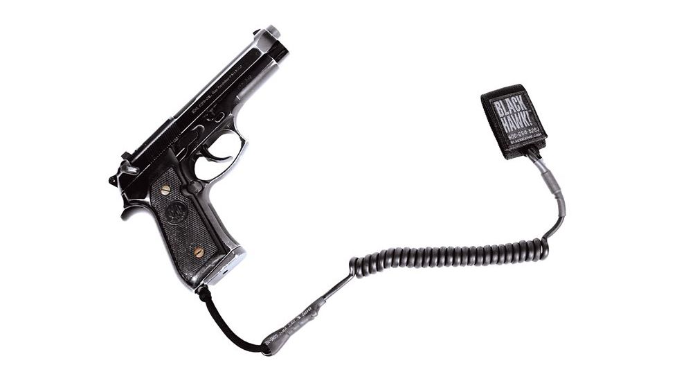 BlackHawk Tactical Pistol Lanyard Coiled Black 90TPL1BK