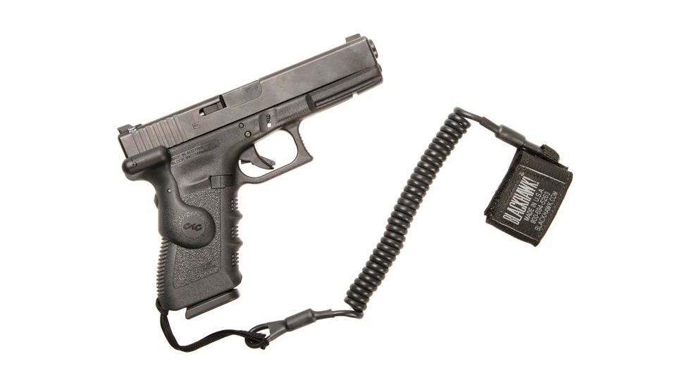 BlackHawk Tactical Pistol Lanyard Coiled Black 90TPL1BK