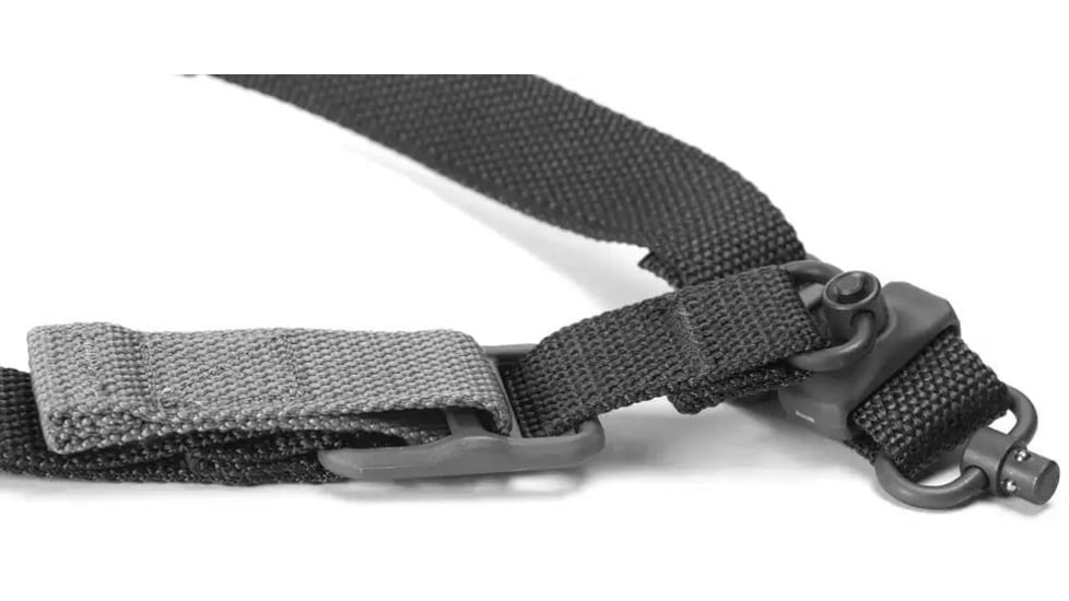 Blue Force Gear Padded Vickers 221 Sling, Push Button Swivels, Black, VCAS-2TO1-PB-200-AA-BK-RTL