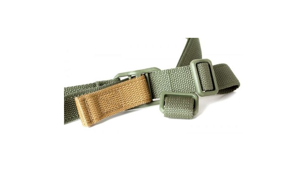 Blue Force Gear Vickers Combat Applications Padded Sling w/Nylon Adjuster, OD Green, VCAS-200-OA-OD