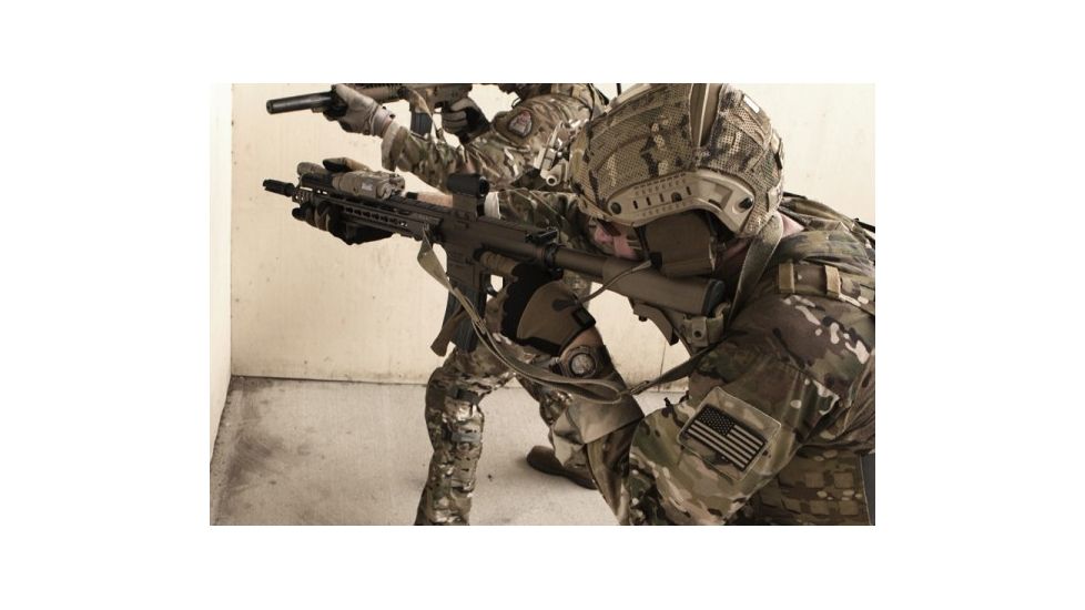 Blue Force Gear Vickers Padded 2-To-1 Sling, Red Swivel Version, Nylon Adjuster And Hardware, Foliage Green VCAS-2TO1-RED-200-AA-FG