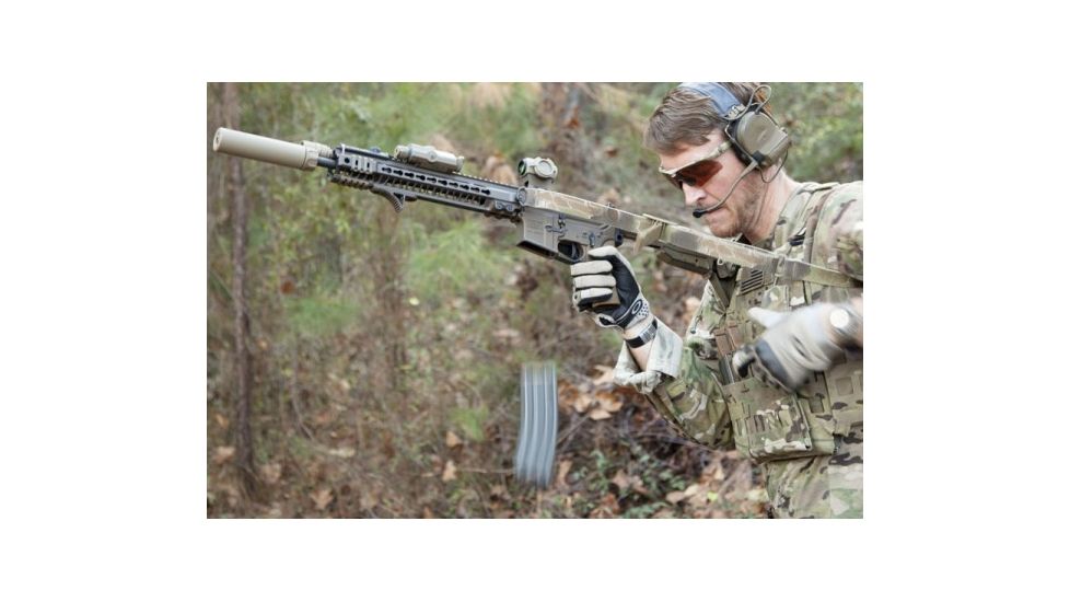 Blue Force Gear Vickers Padded 2-To-1 Sling, Red Swivel Version, Nylon Adjuster And Hardware, Kryptek Highlander VCAS-2TO1-RED-200-AA-KH