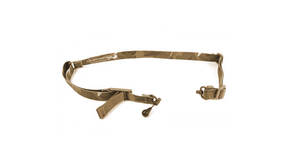 Blue Force Gear Vickers Padded 2-To-1 Sling, Red Swivel Version, Nylon Adjuster And Hardware, Multicam Arid VCAS-2TO1-RED-200-AA-MA