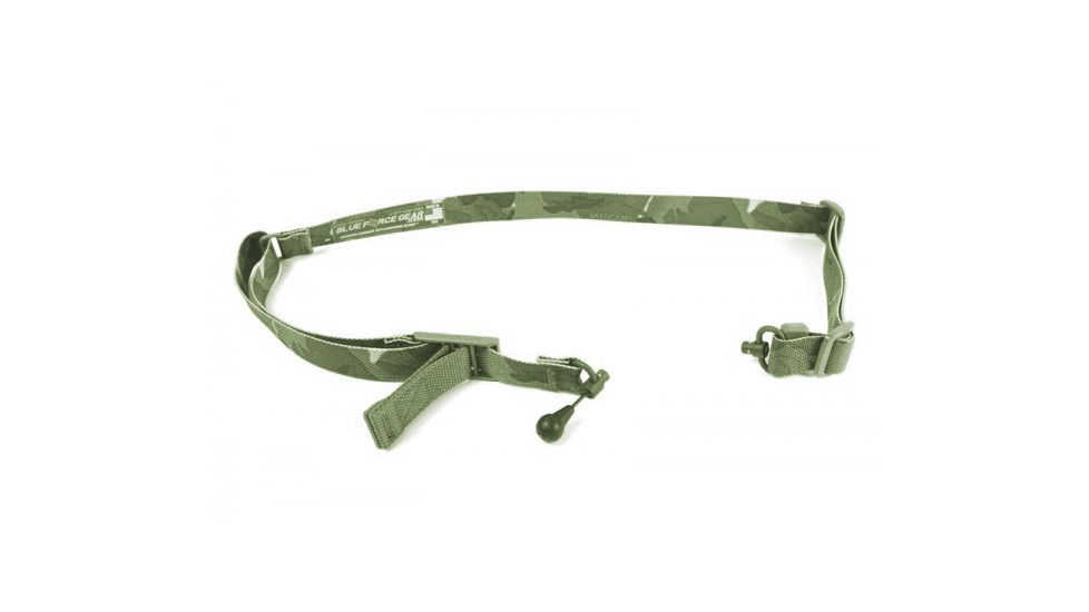 Blue Force Gear Vickers Padded 2-To-1 Sling, Red Swivel Version, Nylon Adjuster And Hardware, Multicam Tropic VCAS-2TO1-RED-200-AA-MT