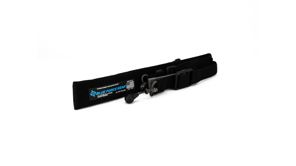 Blue Force Gear Vickers 2-to-1 Padded Sling, RED Swivel Version w/Nylon Adjuster and Hardware, Black VCAS-2TO1-RED-200-AA-BK