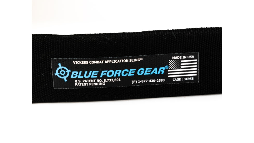 Blue Force Gear Vickers 2-to-1 Padded Sling, RED Swivel Version w/Nylon Adjuster and Hardware, Black VCAS-2TO1-RED-200-AA-BK