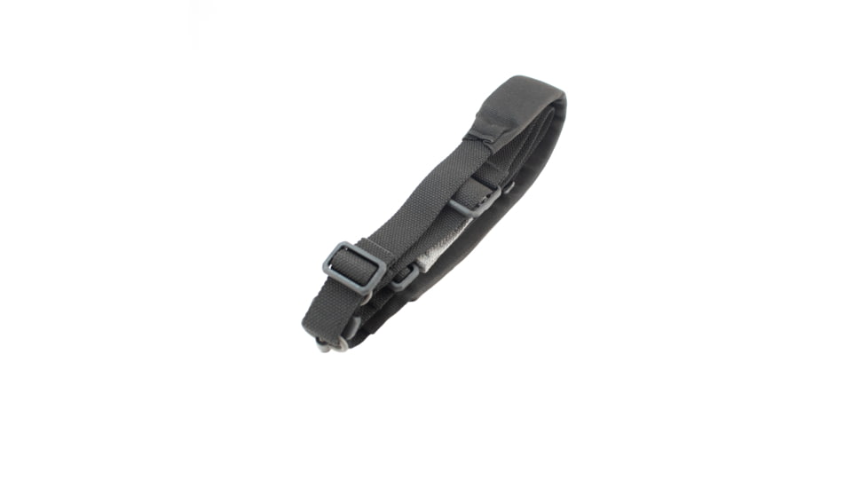 Blue Force Gear Vickers 221 2-to-1 Padded Sling, Push Button Version w/Nylon Adjuster and Hardware, Black VCAS-2TO1-PB-200-AA-BK