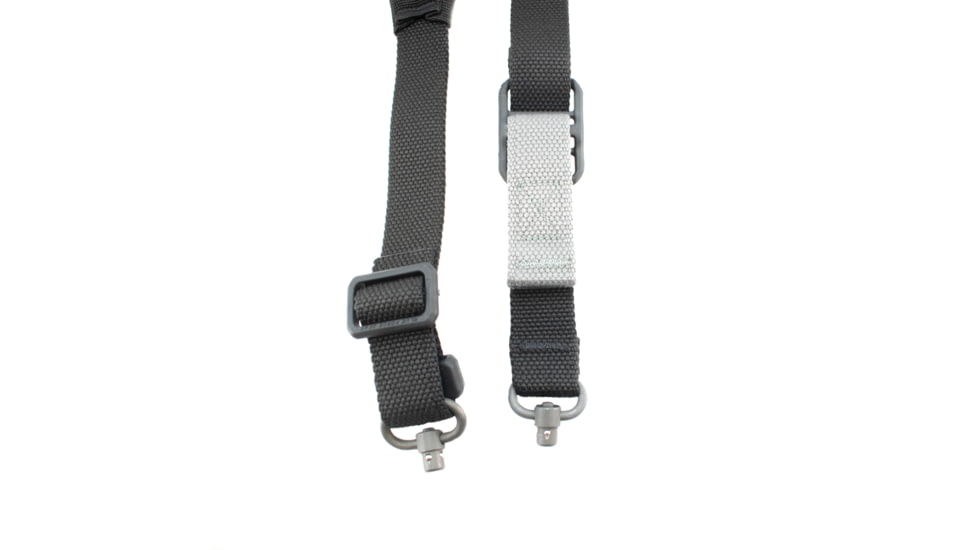 Blue Force Gear Vickers 221 2-to-1 Padded Sling, Push Button Version w/Nylon Adjuster and Hardware, Black VCAS-2TO1-PB-200-AA-BK