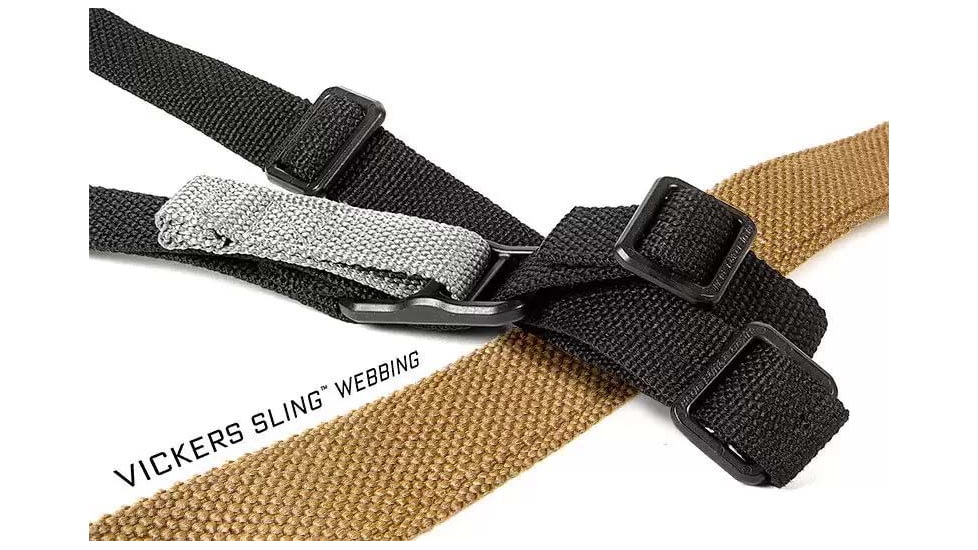 Blue Force Gear Vickers One Sling for pistol caliber carbines, AR pistols, and other smaller weapons, 1in wide, Black, VCAS-100-OA-BK-RTL