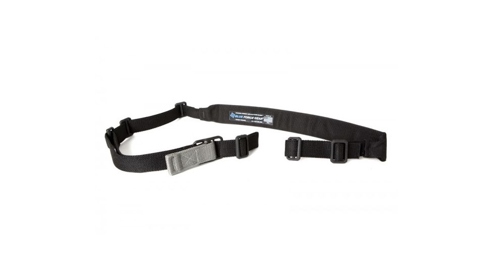 Blue Force Gear Vickers Padded Push Button Sling w/Nylon Adjuster and Hardware, Black, VCAS-PB-200-AA-BK