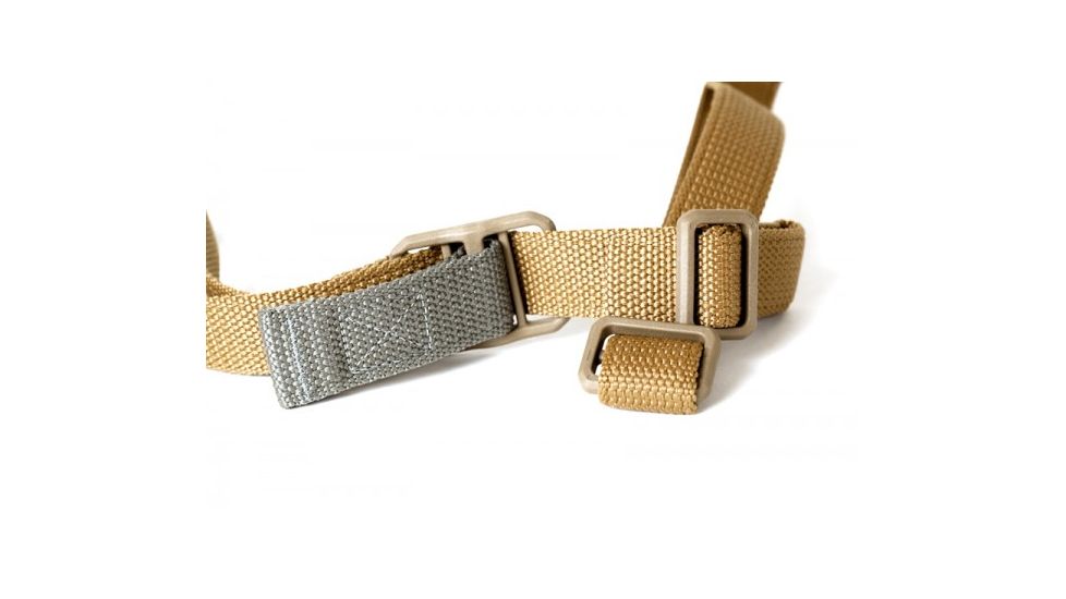 Blue Force Gear Vickers Padded Push Button Sling w/Nylon Adjuster and Hardware, Coyote Brown, VCAS-PB-200-AA-CB