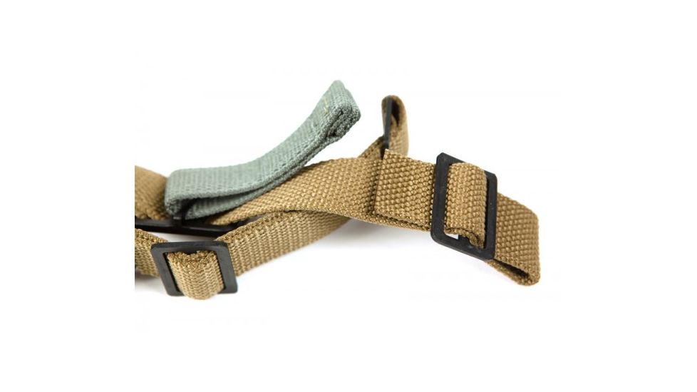 Blue Force Gear Vickers Padded Push Button Sling w/Nylon Adjuster and Hardware, Coyote Brown, VCAS-PB-200-AA-CB