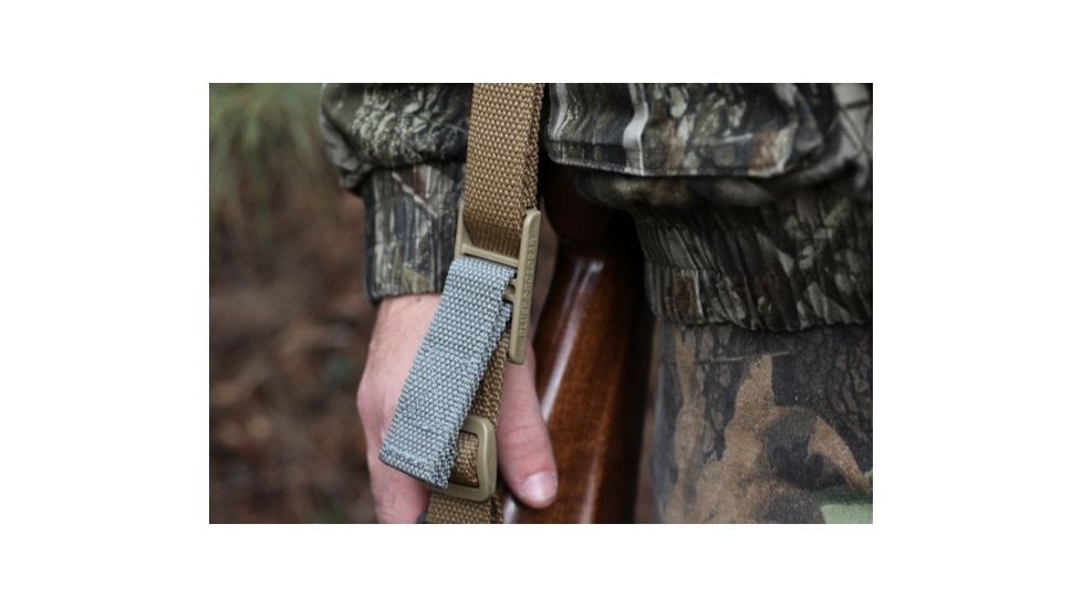 Blue Force Gear Vickers Padded Push Button Sling w/Nylon Adjuster and Hardware, Coyote Brown, VCAS-PB-200-AA-CB