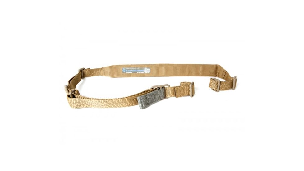 Blue Force Gear Vickers Padded Push Button Sling w/Nylon Adjuster and Hardware, Coyote Brown, VCAS-PB-200-AA-CB