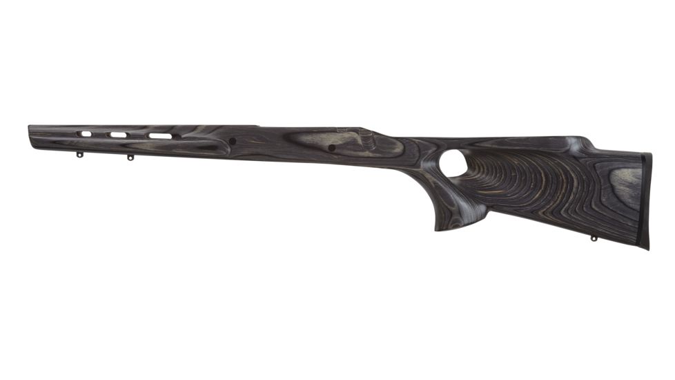 Boyds Hardwood Gunstocks Featherweight Thumbhole Mossberg 4X4 Detachable Box Magazine Short Action Left Hand Stock Right Hand Action Factory Barrel Channel Pepper Finished, 38A634D07112