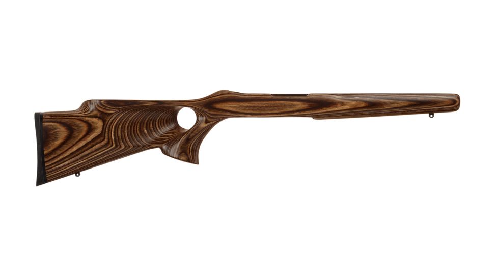 Boyds Hardwood Gunstocks Rimfire Thumbhole Magnum Research MLR-1722M .920 Barrel Channel Stock Nutmeg Laminate Finished, 2Y4051W1B111