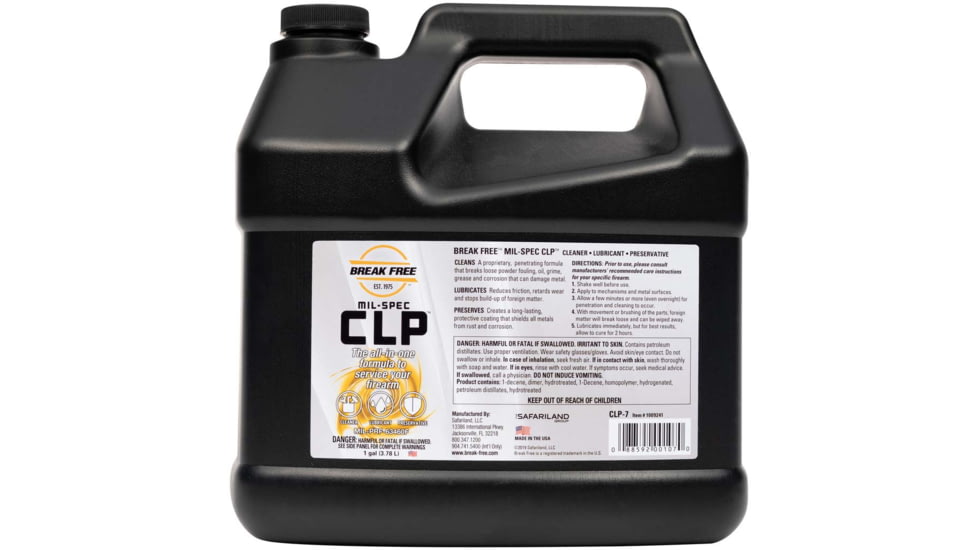 Break-Free Gun Cleaning CLP-7 Cleaner/Lubricant/Preservative 1 Gal, Liquid, Single Bottle, CLP-7-1