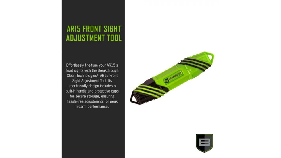 Breakthrough Clean BT-AR15FSA Sight Adjustment Tool AR-15 Black/Green
