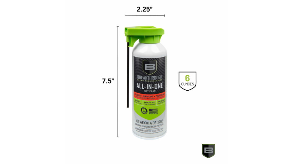 Breakthrough Clean Technologies Aerosol All-In-One CLP, 6oz, Clear, BTA-CLP-6OZ