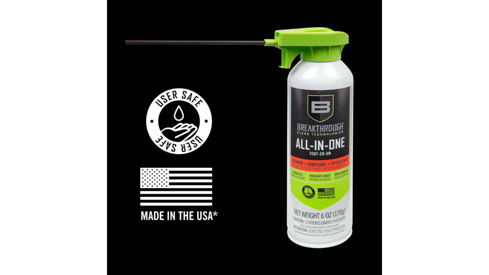 Breakthrough Clean Technologies Aerosol All-In-One CLP, 6oz, Clear, BTA-CLP-6OZ
