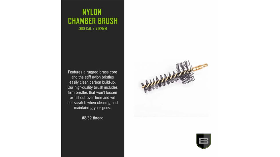 Breakthrough Clean Technologies AR10 - .308 Cal Nylon Chamber Brush, #8-32, BT-308NCB-AR