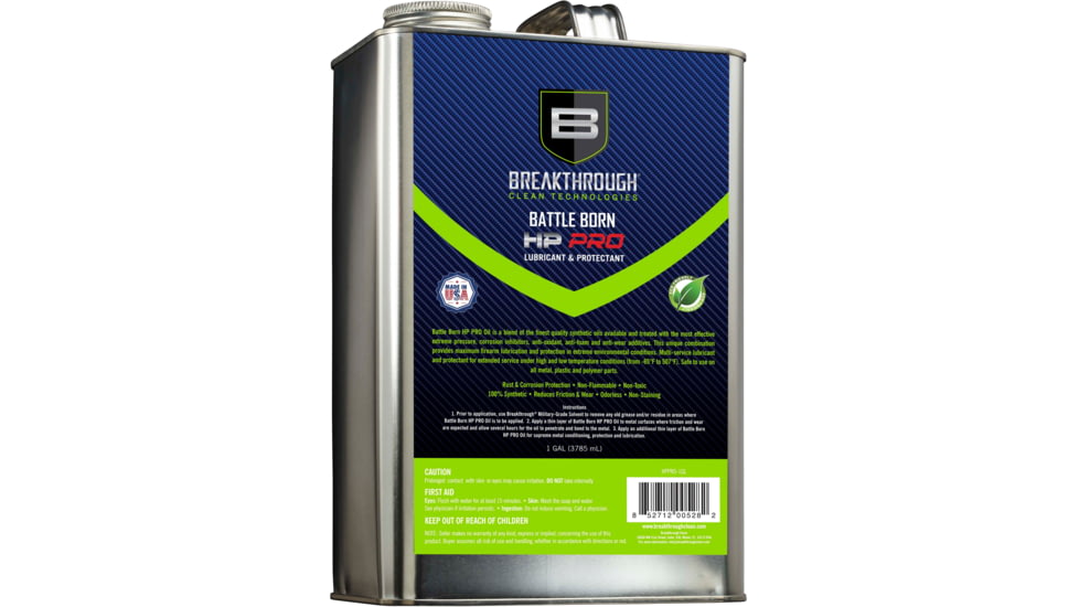 Breakthrough Clean Technologies Battle Born HP-PRO Oil 1 Gallon Can, HPPRO-1GL
