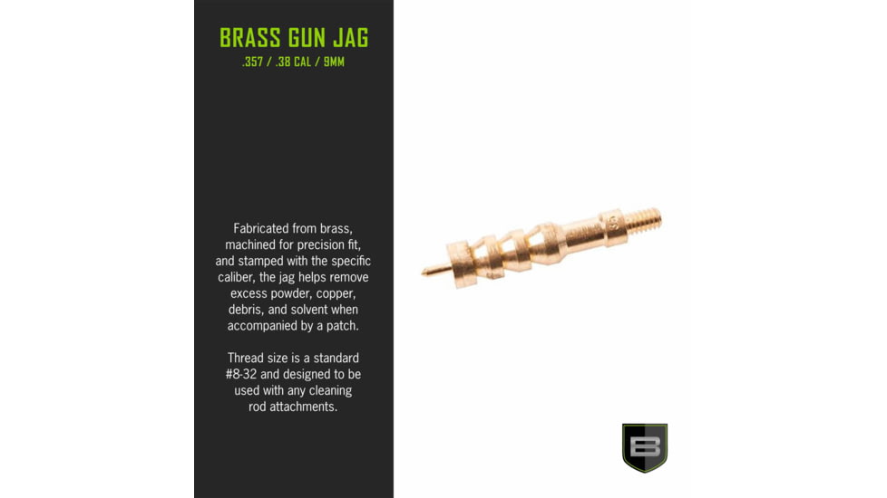 Breakthrough Clean Technologies Brass Cleaning Jag .357 Cal/.38 Cal/9mm, BT-357/38/9BJ