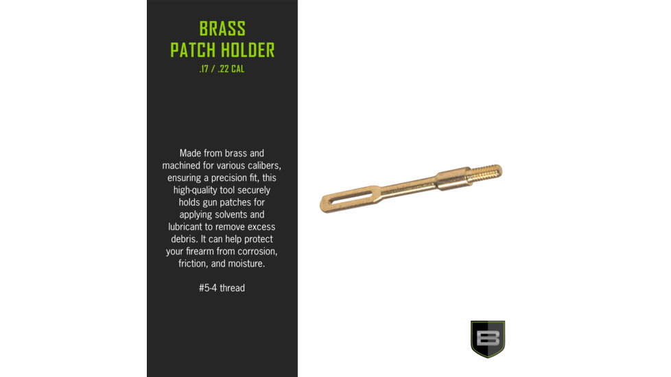 Breakthrough Clean Technologies Brass Patch Holder, .17 Cal, BT-17BPH