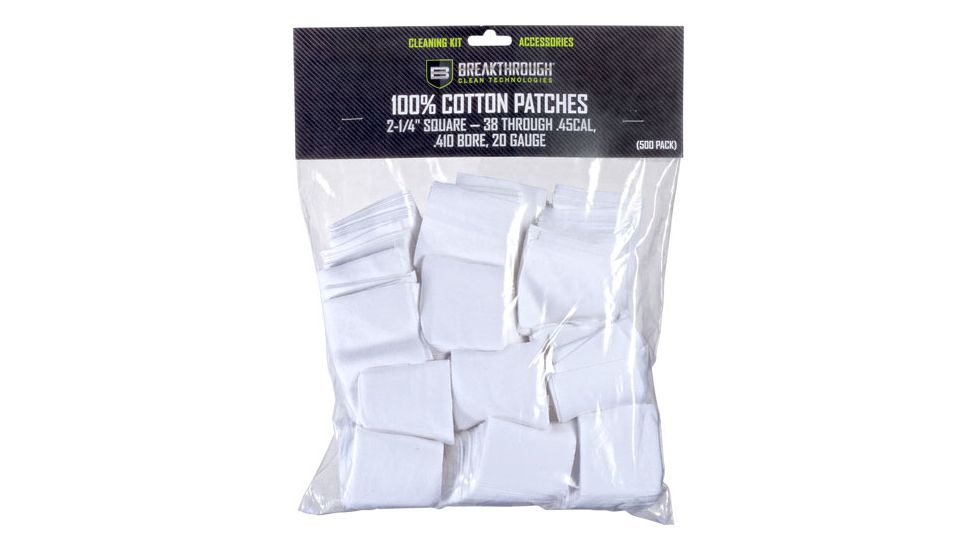 Breakthrough Clean Technologies Breakthrough Cleaning Patches 2 1/4'' Square .38-.45 500 Pck