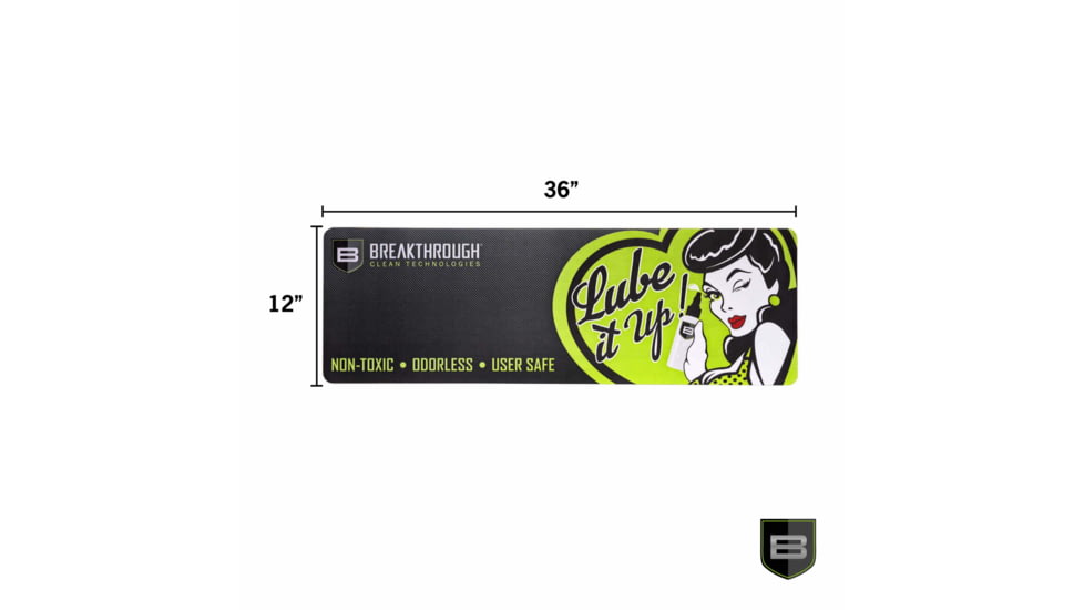 Breakthrough Clean Technologies Clean Rubber Gun Mat - 12x 36, Rifle, BT-RGM-R