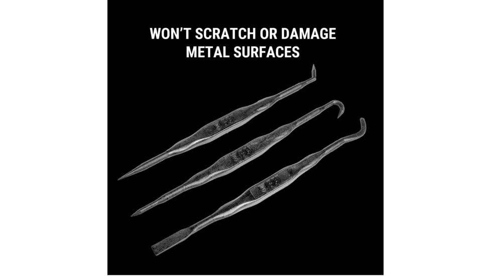 Breakthrough Clean Technologies Double Ended Fiber Reinforced Polymer Picks - 3 Pack with Vinyl Pouch, BT-FRPP-3PK